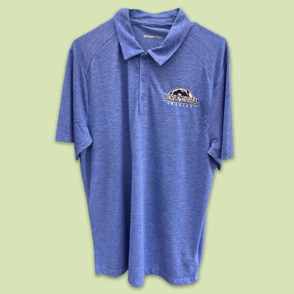 polo shirt with custom embroidered logo